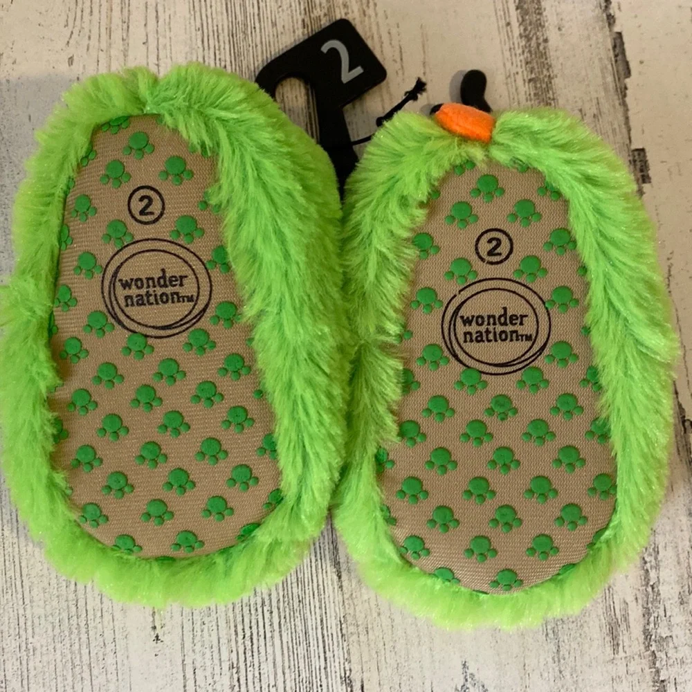 Baby Monster Slippers Size 2 NEW